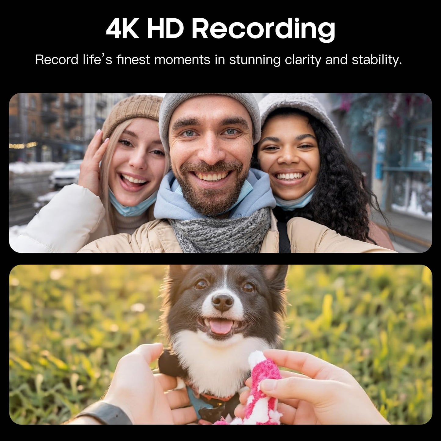 AI Smart Camera Glasses for Men Women, 4K Photography,1080P HD Video Recording,Real-Time Translation, Open-Ear Audio,Voice Assistant, Lightweight (White Frame-Red Lens)