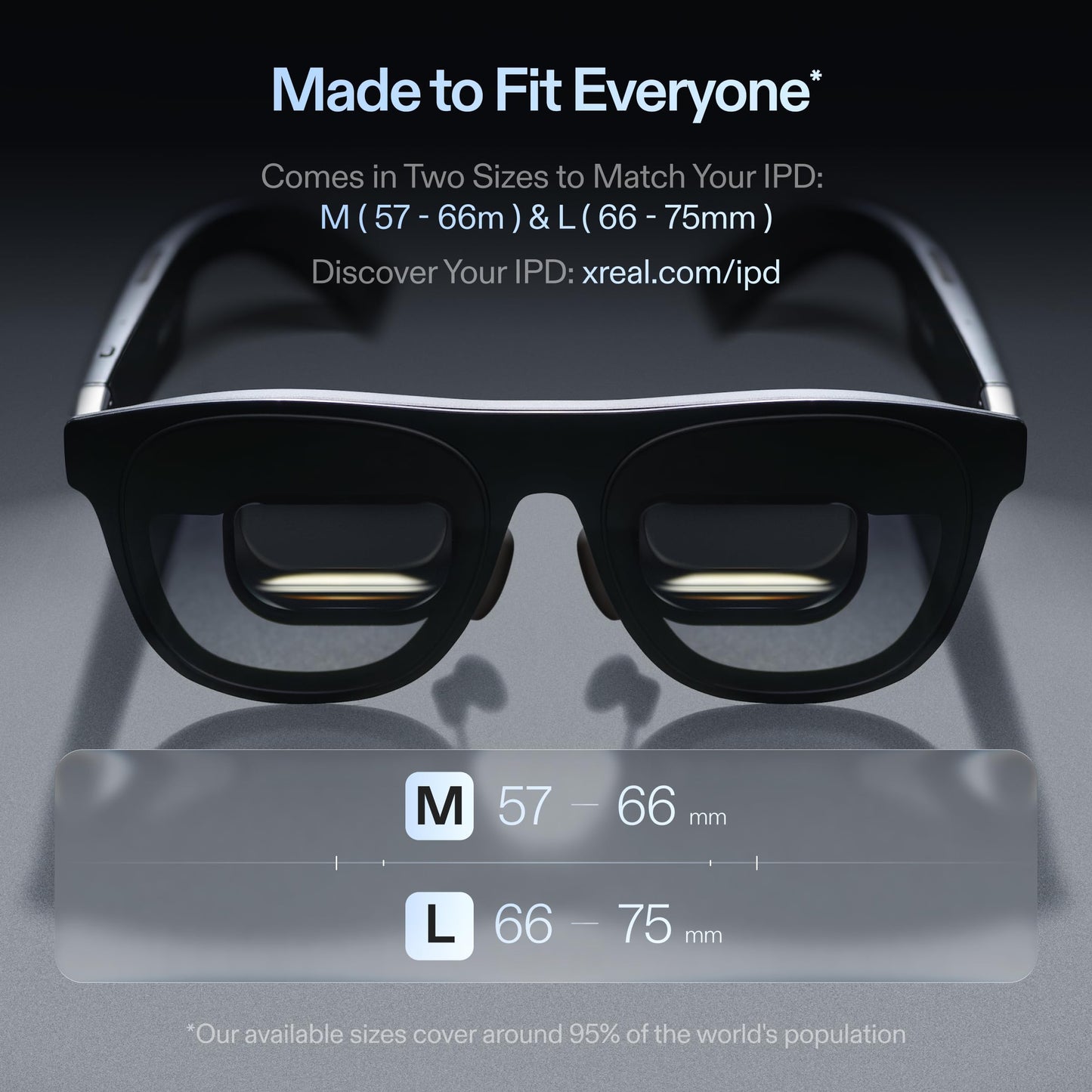 XREAL One Pro AR Glasses with X1 Chip, Native 3 DoF, X-Prism Optics, Real 3D, 57°FOV 171" 120Hz FHD Display, XR Glasses for iPhone 17/16, Steam Deck, ROG, Mac, PC, Android & iOS M (IPD 57-66mm)