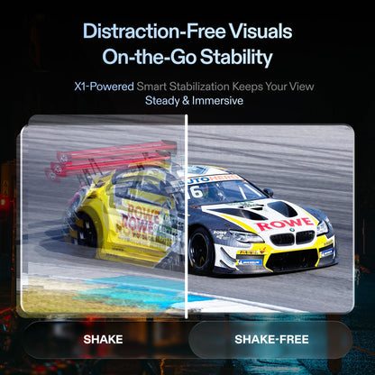XREAL One Pro AR Glasses with X1 Chip, Native 3 DoF, X-Prism Optics, Real 3D, 57°FOV 171" 120Hz FHD Display, XR Glasses for iPhone 17/16, Steam Deck, ROG, Mac, PC, Android & iOS M (IPD 57-66mm)