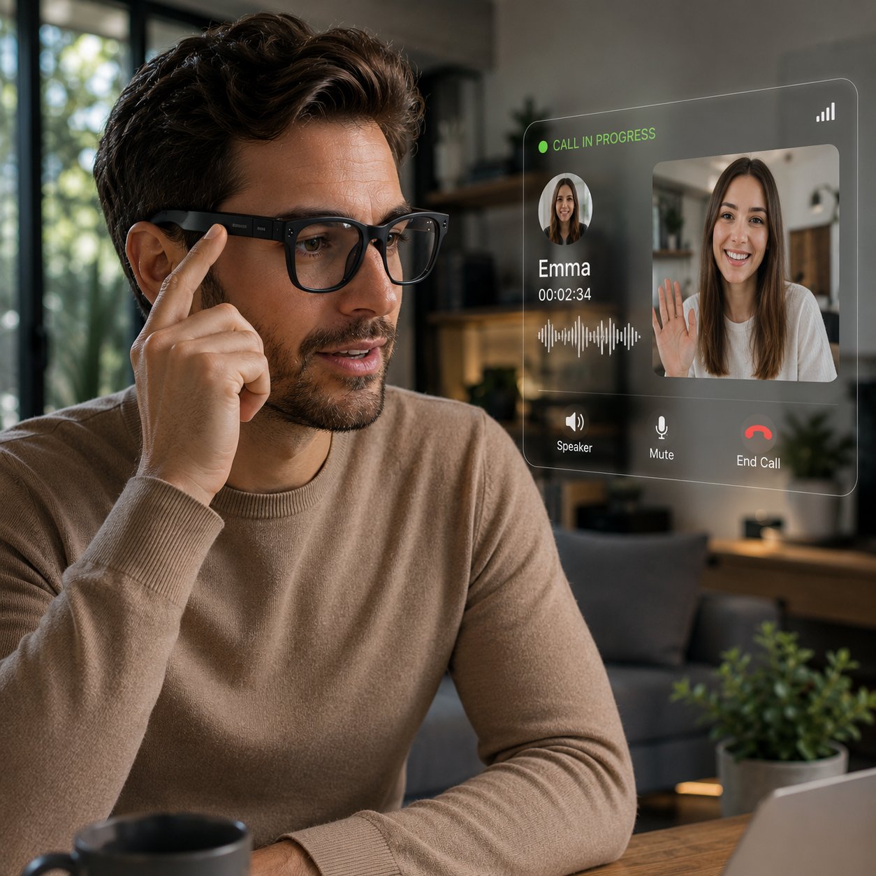 AI Smart Glasses – 4K Camera, Live Translation & AR Navigation